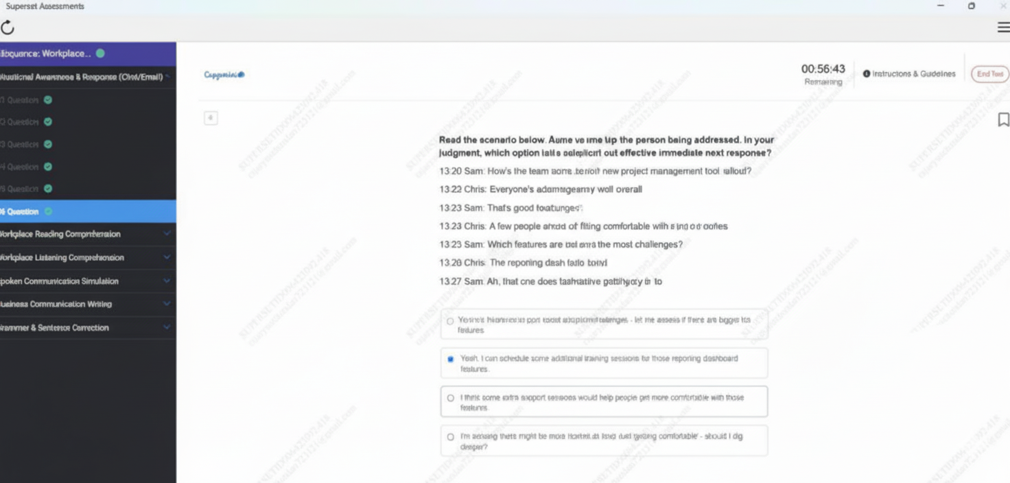 Capgemini Communication Assessment Interface